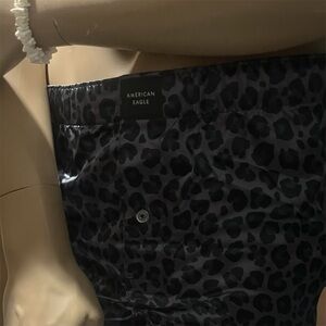 American Eagle Outfitters Black Leopard Print Boxers